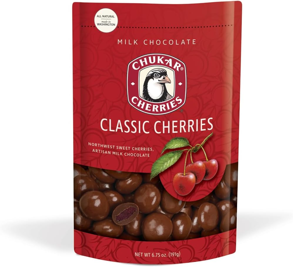 Chukar Cherries Classic Milk Chocolate Cherries (Pack of 2)