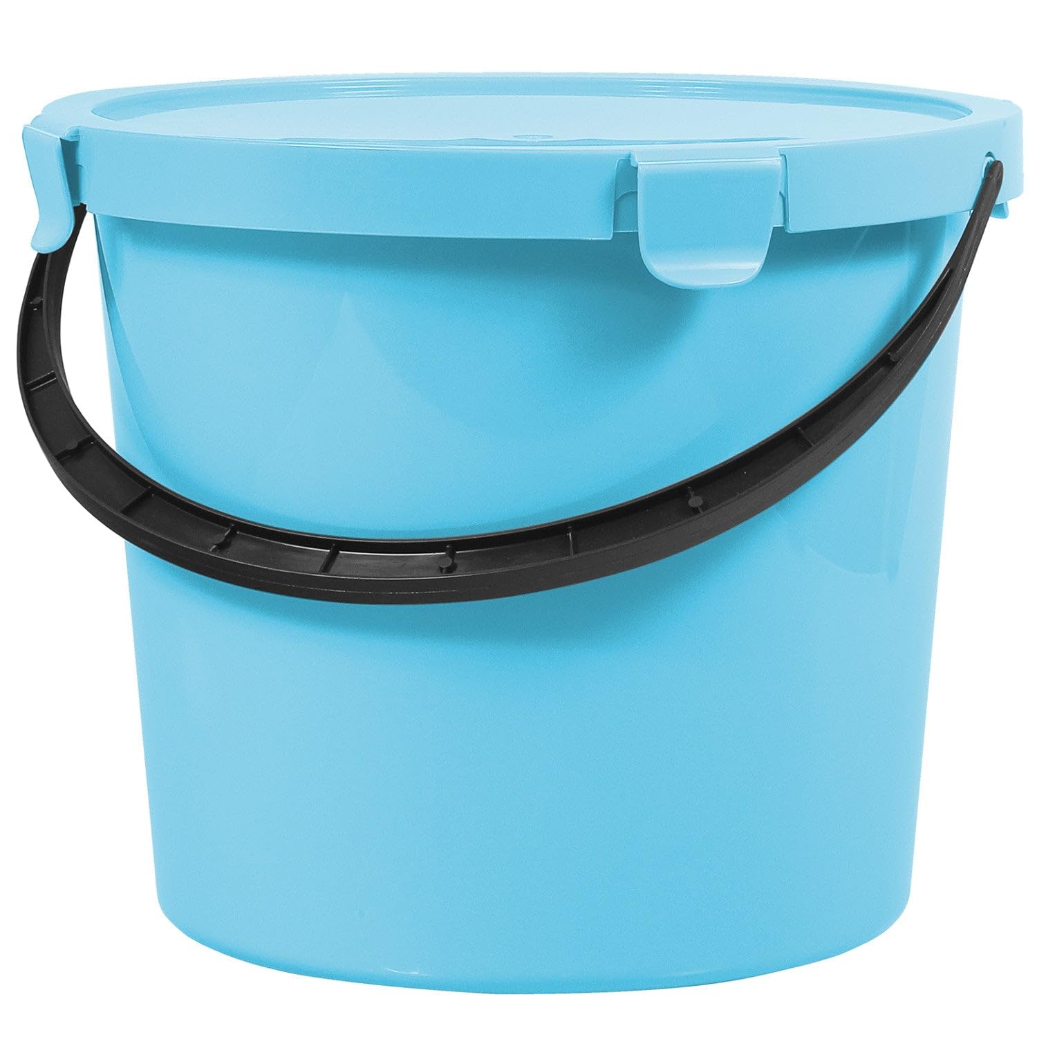 Plast Team Berry Bucket with Lid (10 L, Light Blue)