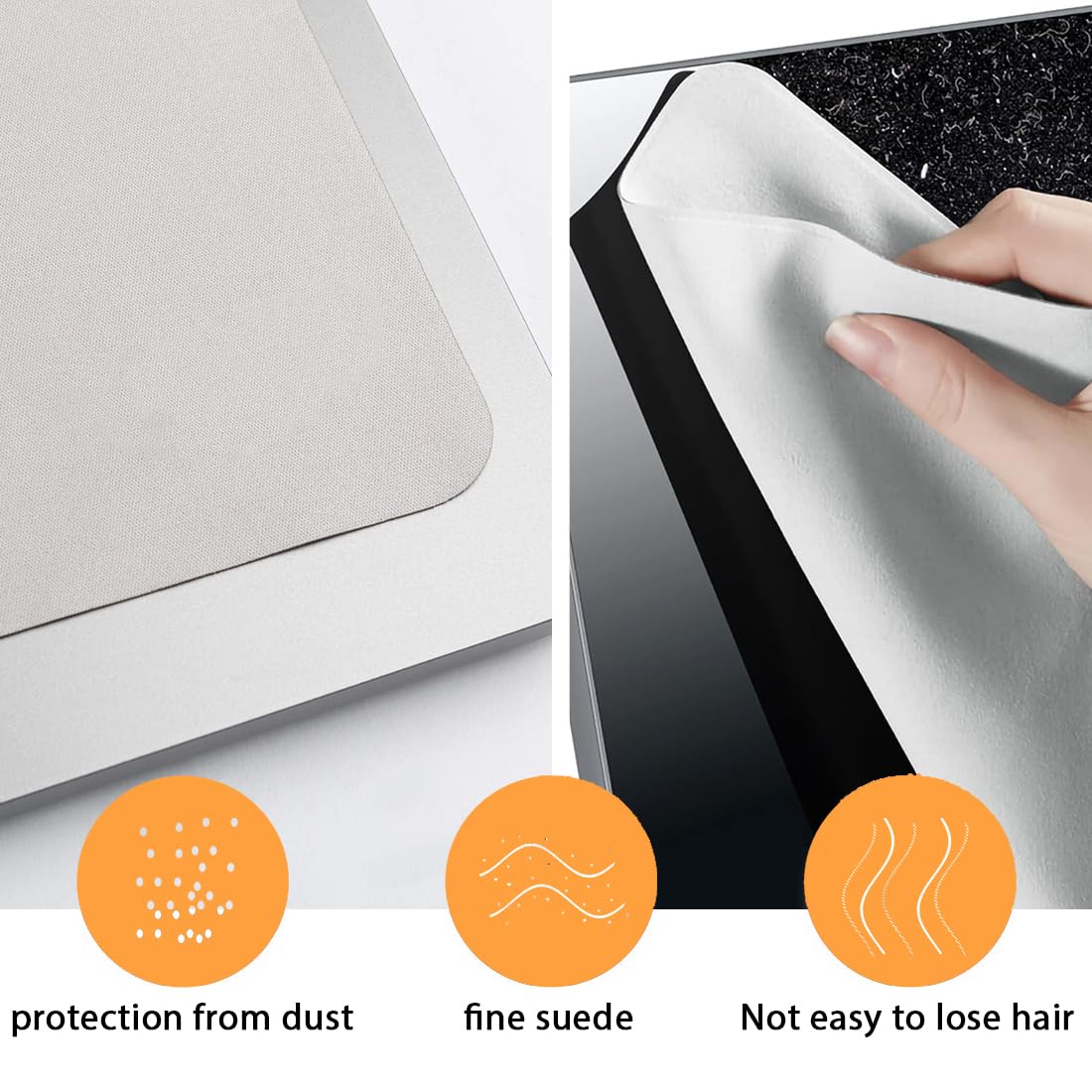 Pulisci Schermo, Screen Protezione Tastiera Fodera in Microfibra e Panno di Pulizia, compatibile con MacBook Air 13"/14"