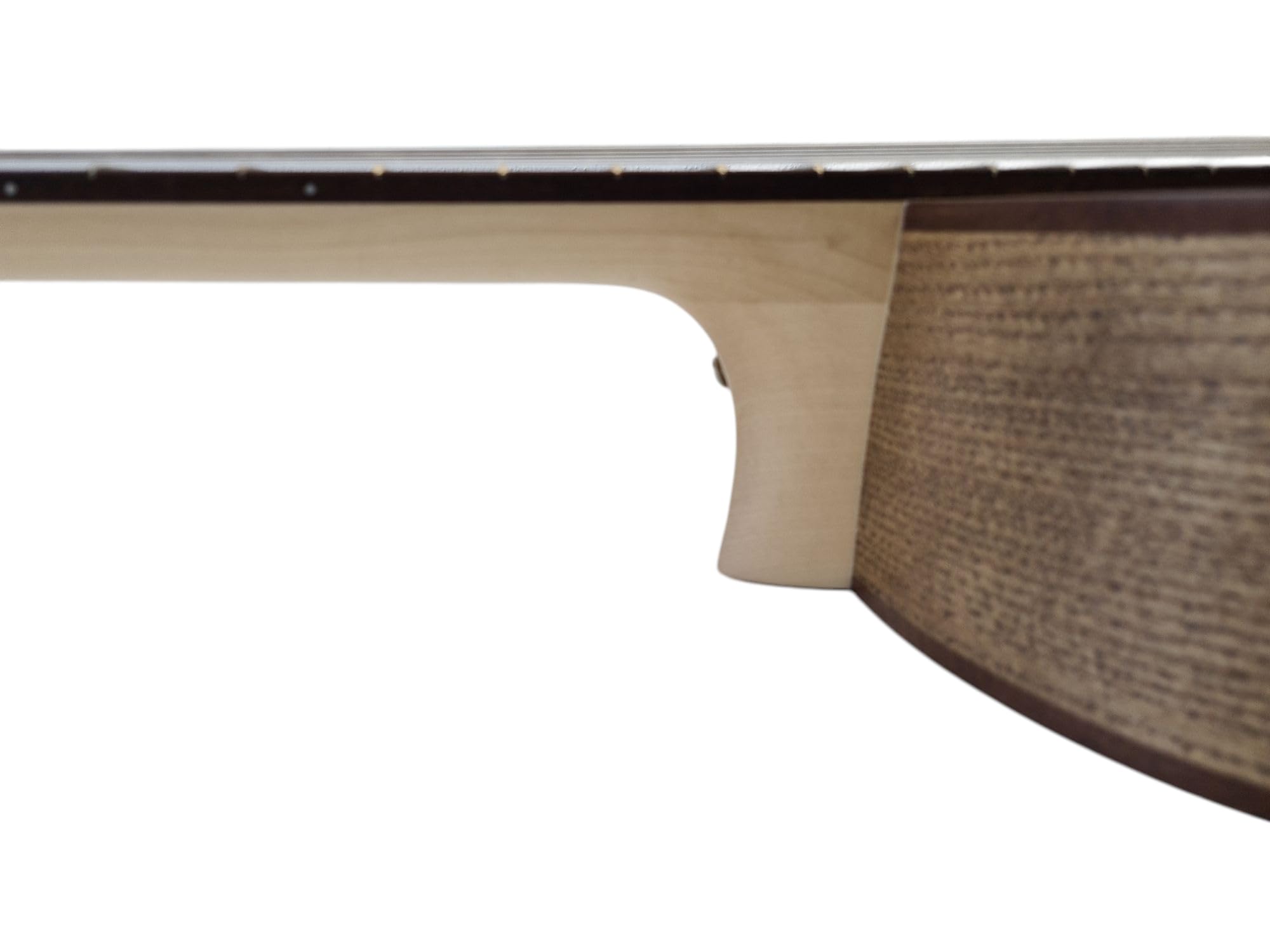 WoidBua SS300 - Chitarra da concerto 4/4, in abete massello di noce Fishman pre-amplificatore, con custodia e cinghia, per chitarra professionale calda, suono folk, 650 mm, lunghezza 52 mm