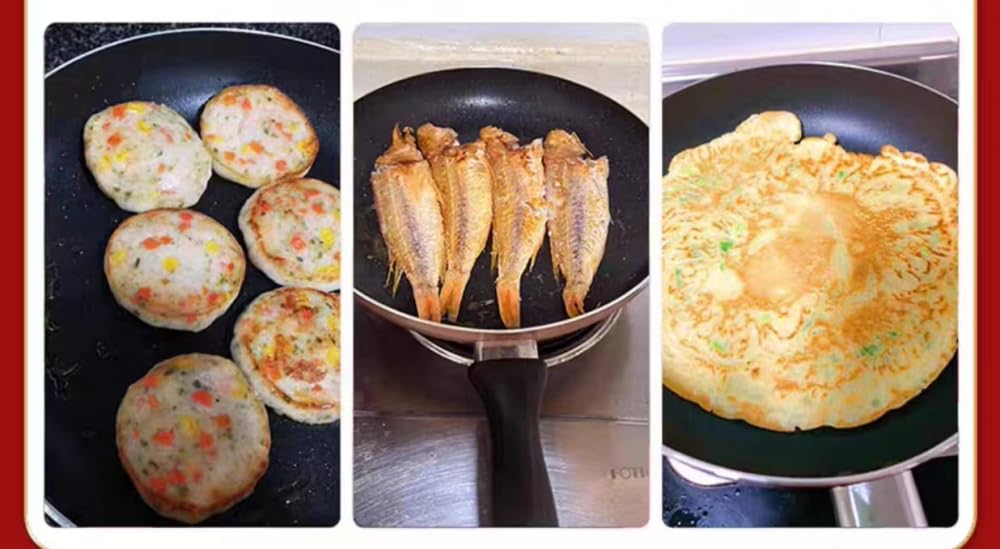 Patelnia Patelnia ze stali nierdzewnej z powłoką nieprzywierającą Patelnia, nieprzywierająca powłoka granitowa z kamienia Patelnia do omletów Zmywarka indukcyjna Patelnia z powłoką nieprzywierającą-B