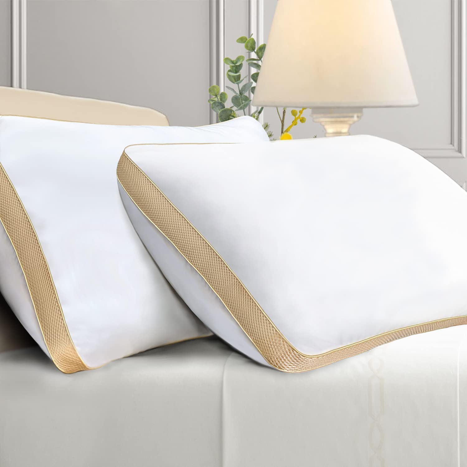 See full amazon price history chart for Homerz Set of 2 Gusset Pillow, 18 x 28 inch Size, Premium Micropeach Fabric, Down Alternative Ultra Soft Washable Pillow (Goldstar) Homerz Set of 2 Gusset Pillow, 18 x 28 inch Size, Premium Micropeach Fabric, Down Alternative Ultra Soft Washable Pillow (Goldstar) (B0B1DM6QG3) Amazon Price History, Amazon Price Tracker