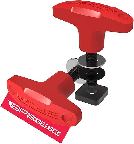 Miniatura 50 de GPCA juego de 6 tornillos estriados de cabeza resistente, de fácil liberación, con tuercas, arandelas y anillos para sujeción para Jeep Wrangler YJ