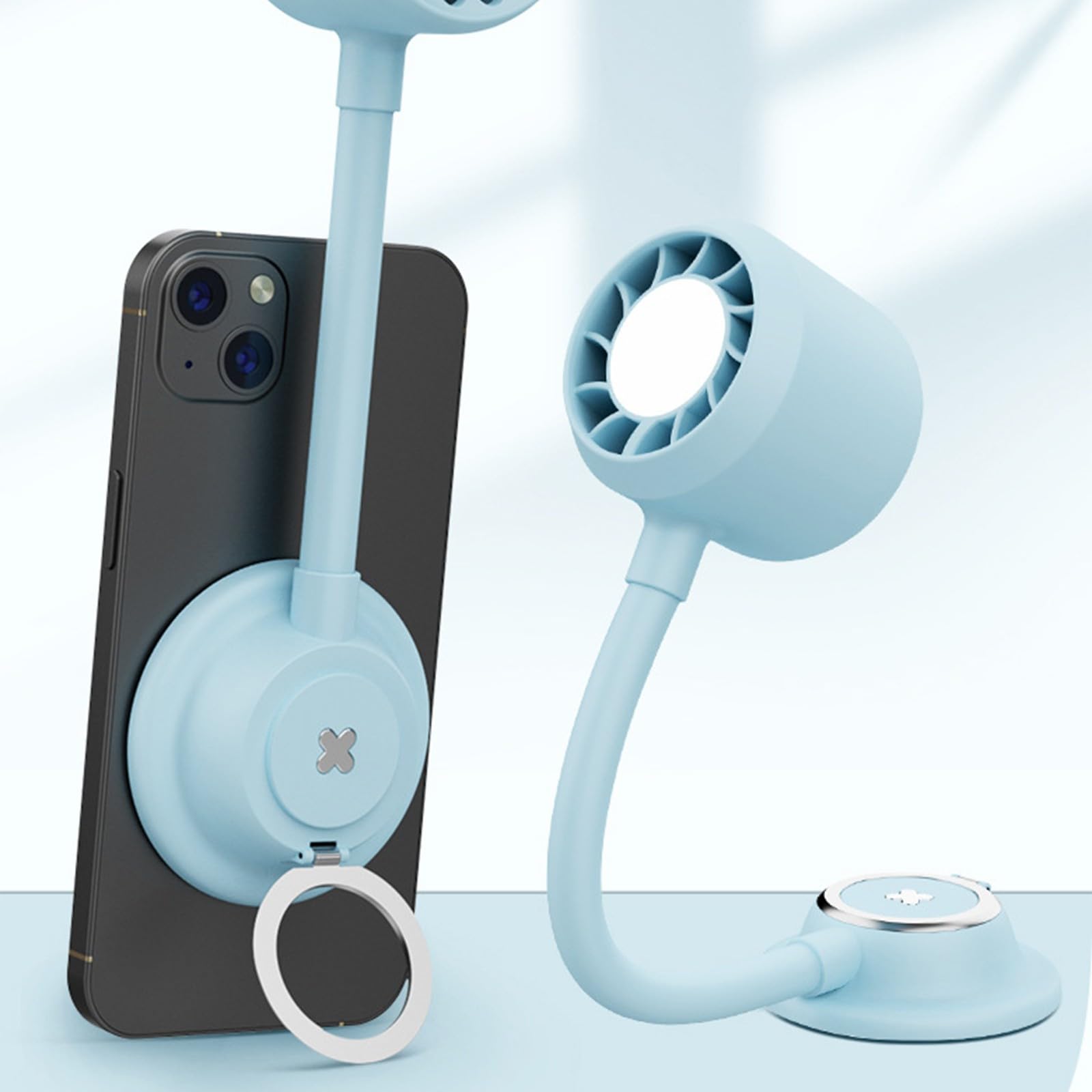 Base de carga para smartphone de 360 grados con luz de cuidado de