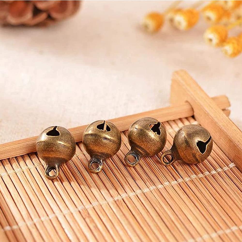 200 Clochettes Grelots Bronze Antique - 12mm Pour DIY Et Décoration