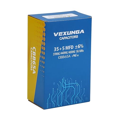 Miniatura 34 de Condensador ovalado de arranque para aire acondicionado, 7.5 uF 370/440VAC 50/60Hz CBB65 CBB65A, arranque de motor de ventilador, bomba de piscina