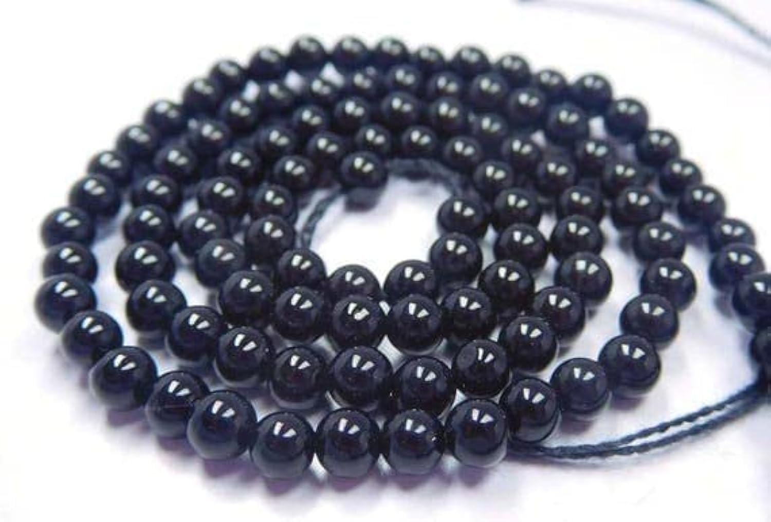 LKBEADS 5 żyłek czarny onyks naturalny kamień szlachetny 2-2,5 mm zwykłe okrągłe koraliki 33 cm sznur okrągłe koraliki, koraliki z kamieni szlachetnych, okrągłe koraliki, koraliki do biżuterii,
