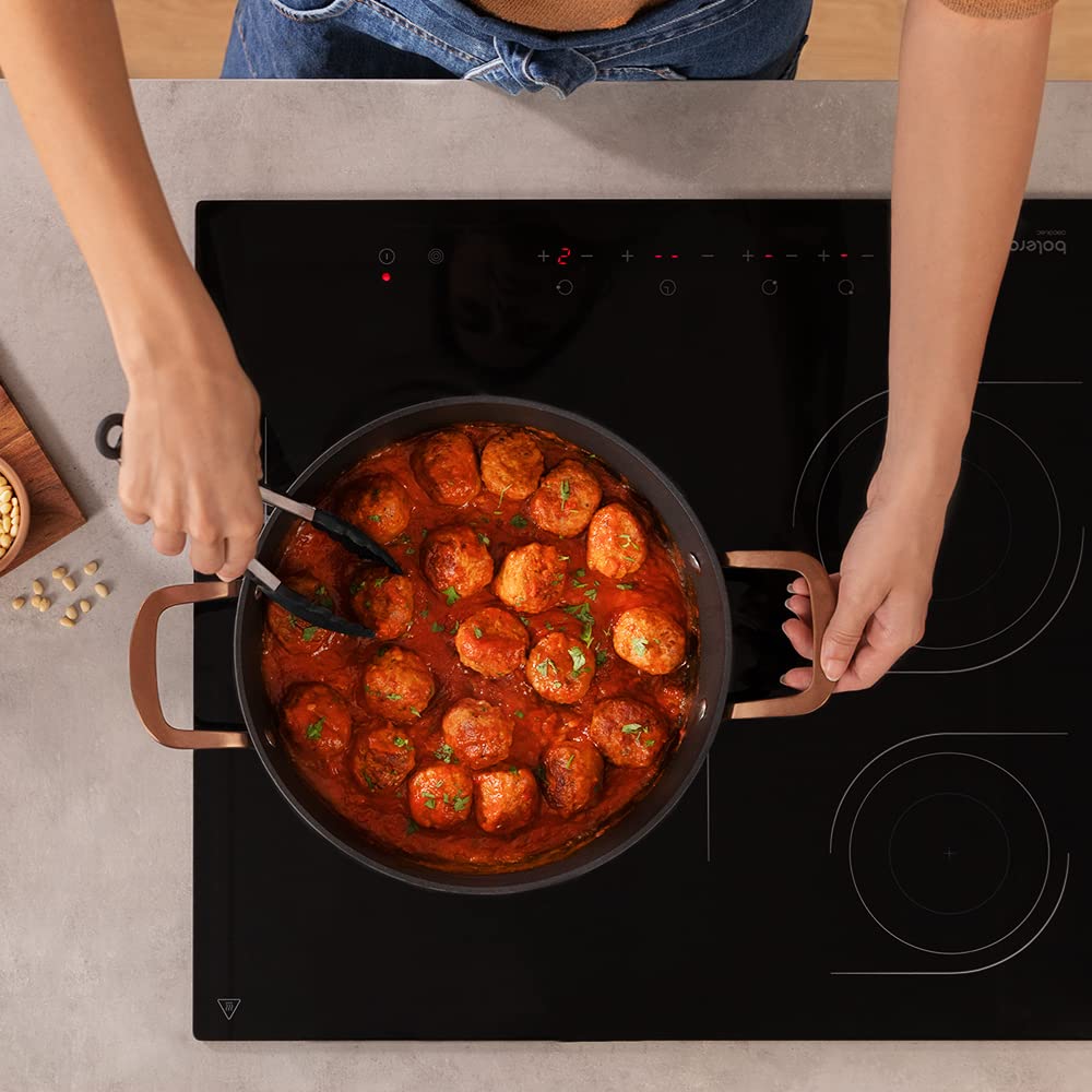 Cocotte Basse Cecotec Olles Polka 28cm - Aluminium Induction - Revêtement Eterna Antiadhésif - 4.1L - Lave-Vaisselle