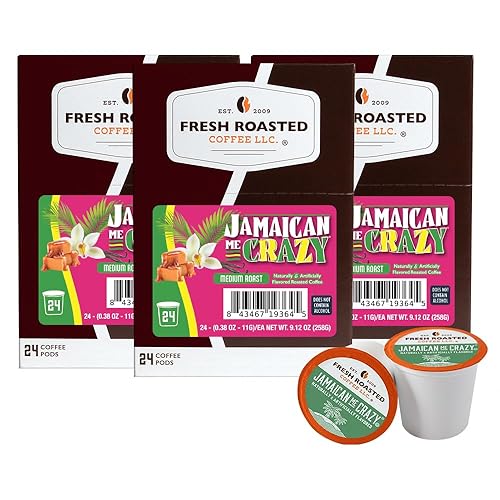 Miniatura 68 de Fresh Roasted Coffee, Tostado italiano, oscuro, 96 cápsulas para cafeteras K Cup