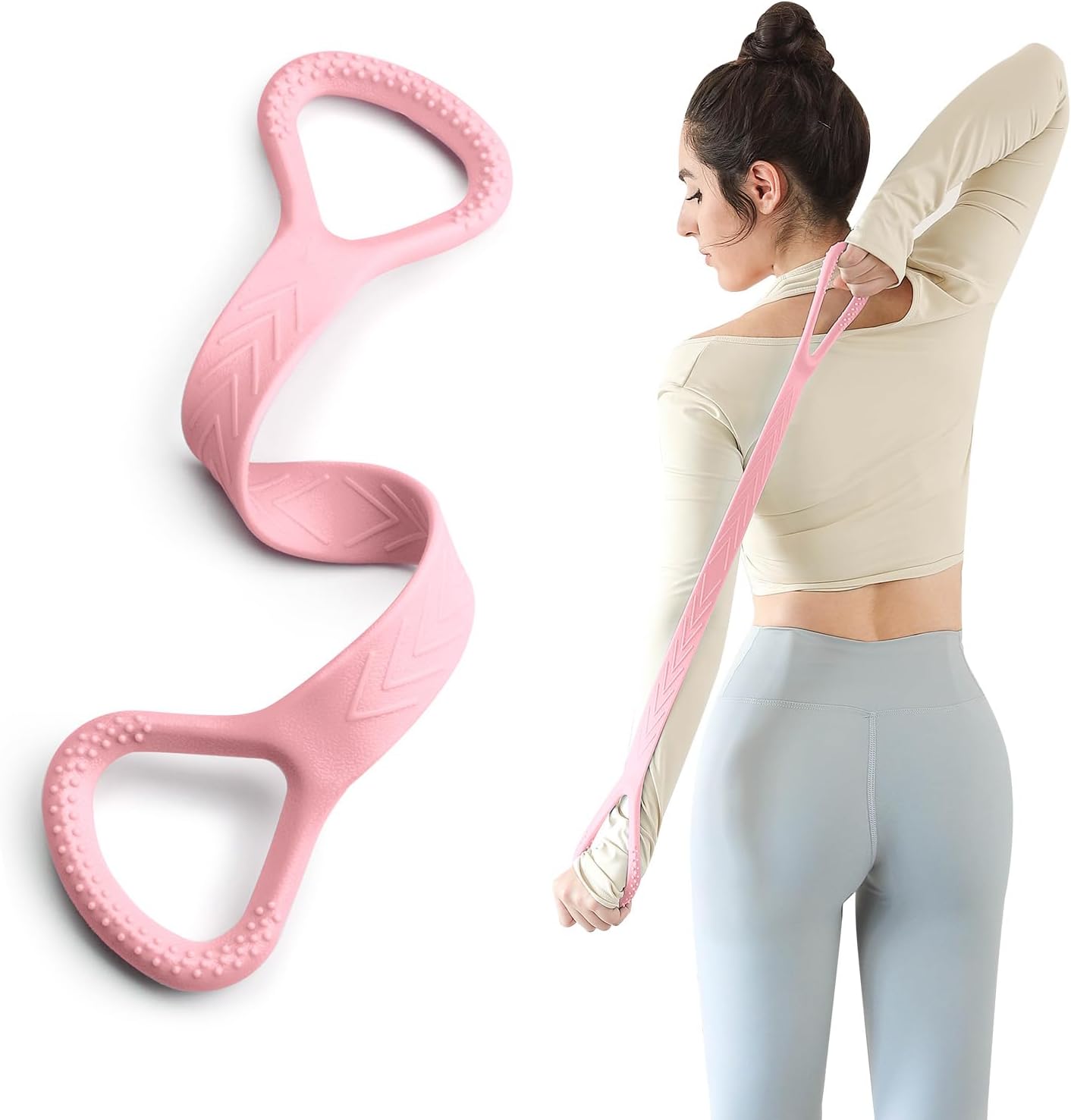 Figure 8 Resistance Band, Resistance Bands for Working Out Chest Arm and Shoulder Stretch Exercise Equipment for Yoga, Pilates, Stretching Daily Training is Easy to Carry Figure 8 Resistance Band, Resistance Bands for Working Out Chest Arm and Shoulder Stretch Exercise Equipment for Yoga, Pilates, Stretching Daily Training is Easy to Carry