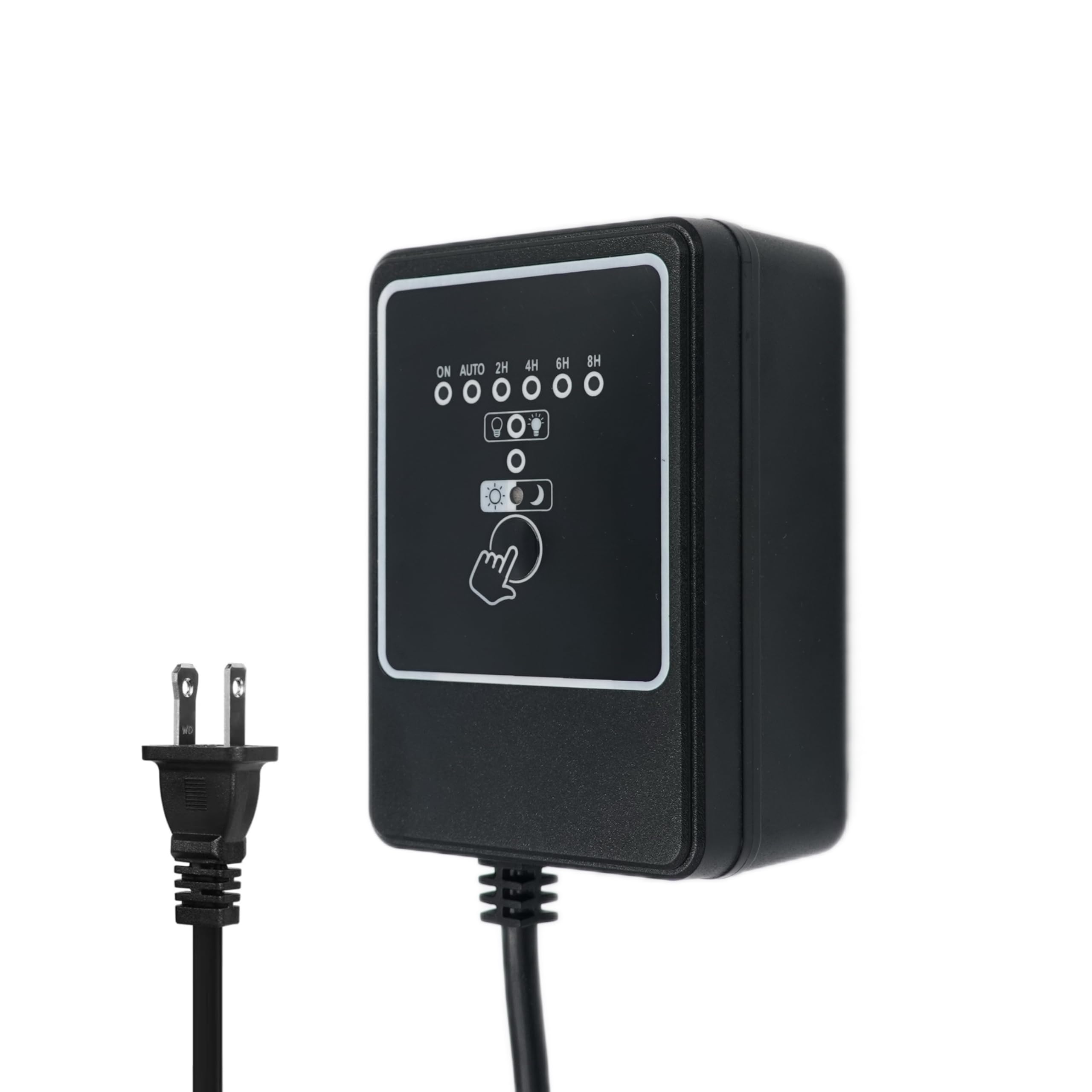 Wohenhao Transformateur paysager basse tension 100 W, 100-240 V AC vers 12 V CC avec minuterie et cellule photoélectrique, du crépuscule à l'aube et compte à rebours 2/4/6/8 h pour éclairage LED pour