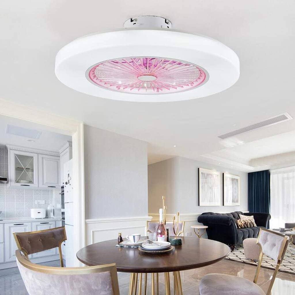 Oświetlenie Wentylatorów Wentylator Sufitowy LED Bezstopniowe Przyciemnianie Pilot Wentylatory Sufitowe Lampa Niewidoczne Liście 58cm Nowoczesna Dekoracja Wnętrz Oprawa Salon Sufitowych