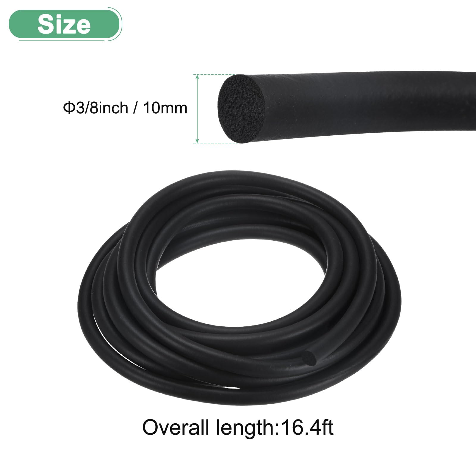 M METERXITY Foam Backer Rod, 16.4ft x 3/8" (l x D) Backer Rod Foam Caulk Saver, Rubber Caulk Saver - Image 2