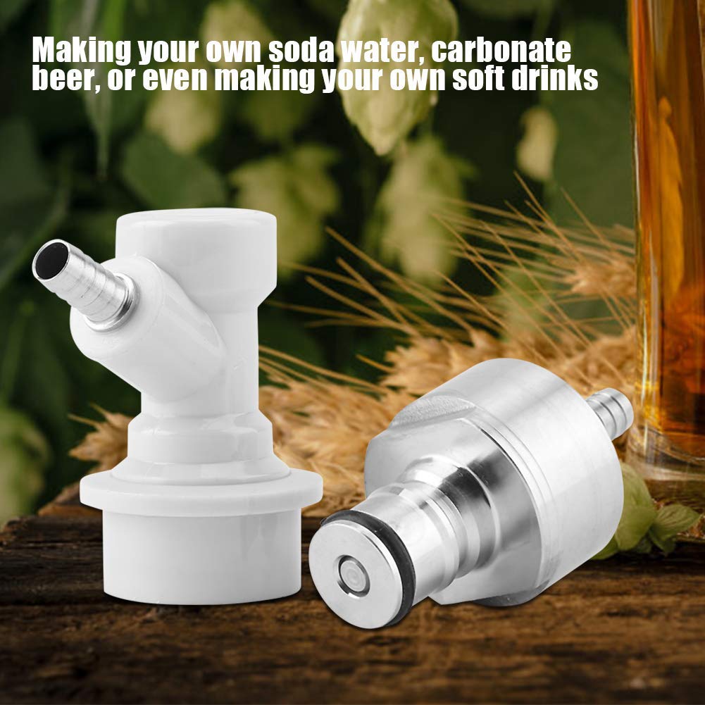 Carbonation Cap 304 Edelstahl Carbonator mit Flüssigkeitskugelsperre 1/4 "Barb Hot Homebrew Soda Wasser Carbonat Bier Soft Drinks