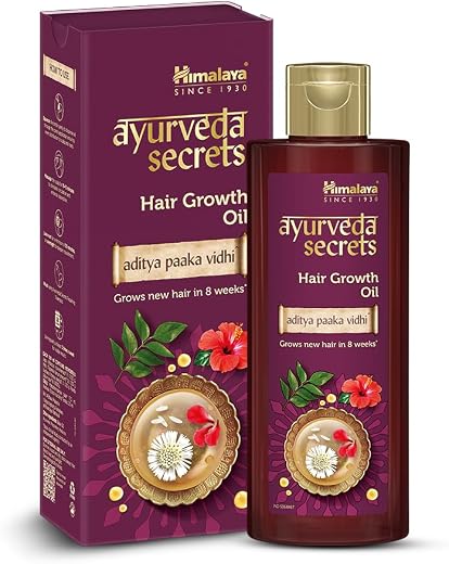 Himalaya Ayurveda Secrets Hair Growth Oil for Men & Women | With Bhringaraja, Hibiscus & Curry Leaf | Supports New Hair Gr...