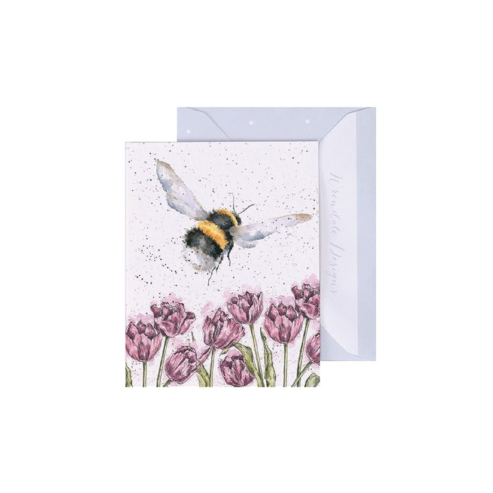 Wrendale Grußkarte 'Flutterly Fabulous' – Doppelkarte Mit Umschlag, Kalb & Schmetterling, 17x12,5 Cm