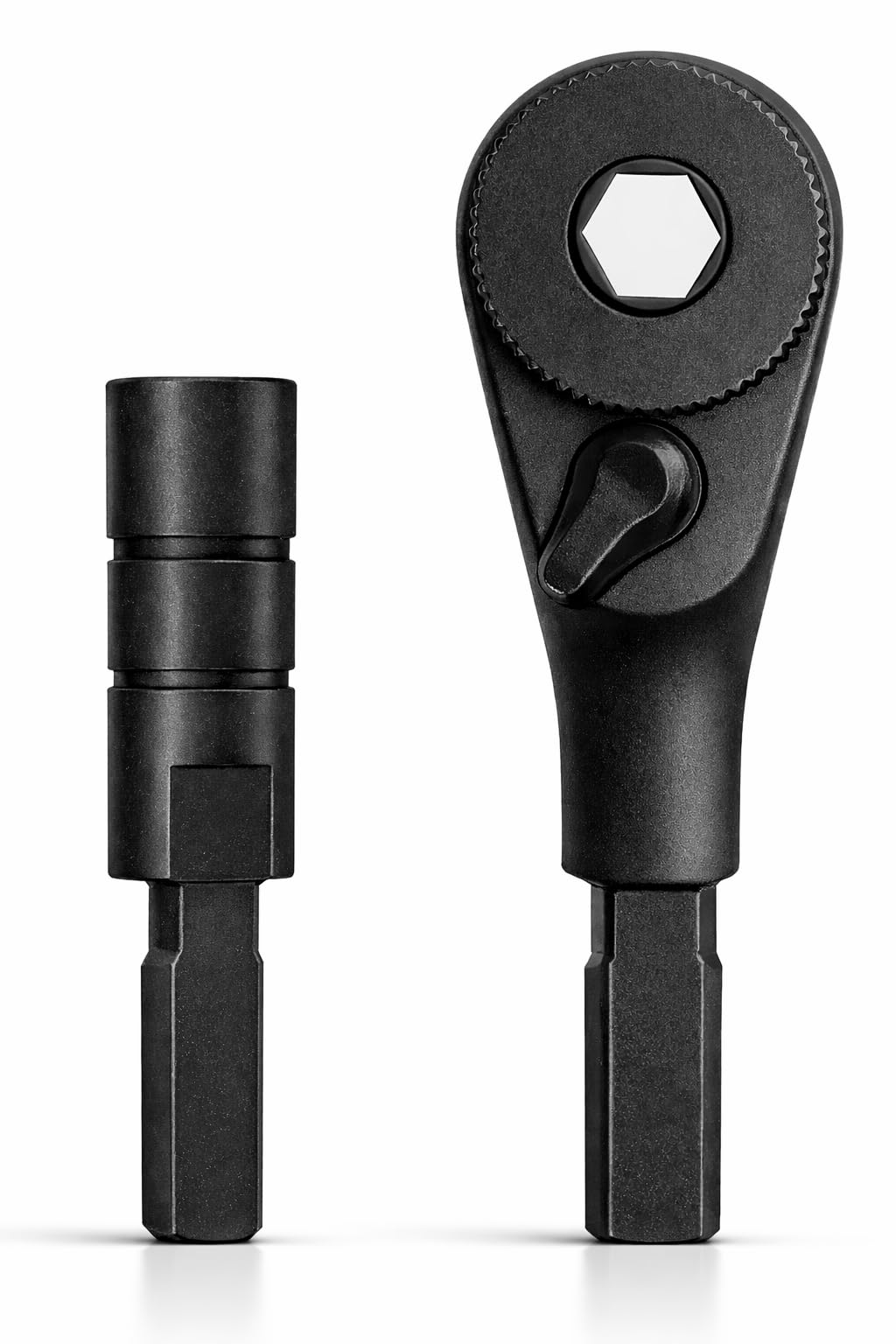 Galvanox Destornillador de trinquete multiherramienta, compatible con Leatherman (modelos EDC de extremo plano), incluye broca plana a adaptador hexagonal de 1/4 pulgadas [acero inoxidable ultra