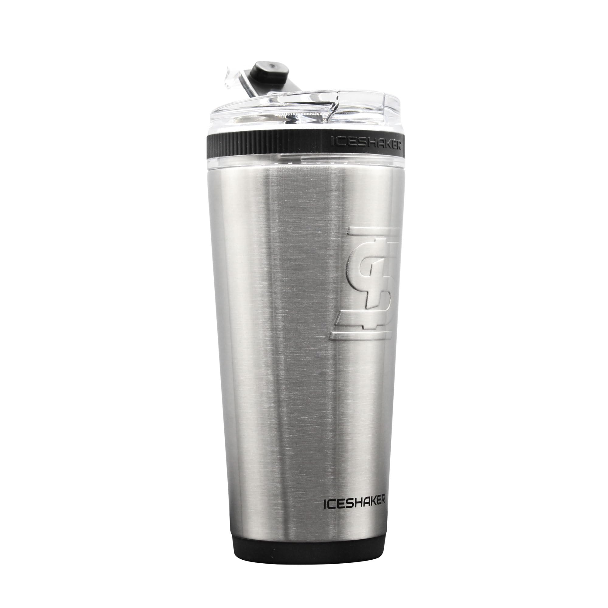 Ice Shaker Isolierte Edelstahl-Wasserflasche mit Strohhalm, 750 ml, bekannt aus Shark Tank