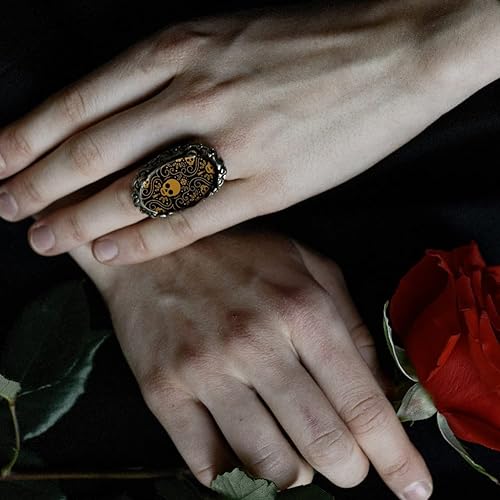 Miniatura 8 de OLYCRAFT Plantillas de arcilla de calavera de 4 x 5 pulgadas, plantilla de pantalla de seda no adhesiva, esqueleto, huesos de calavera, pantalla de