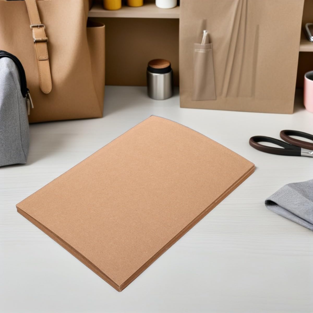 Alasum 100 Pezzi Cartoncino Materiale Resistente e Versatile Kraft per Artigianato e Scrapbooking Carta Rigida per Biglietti e Etichette per Progetti Creativi