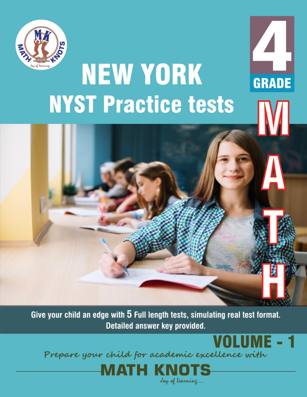New York State Test Prep (NYST) , 4th Grade MATH Practice Tests ,Volume 1