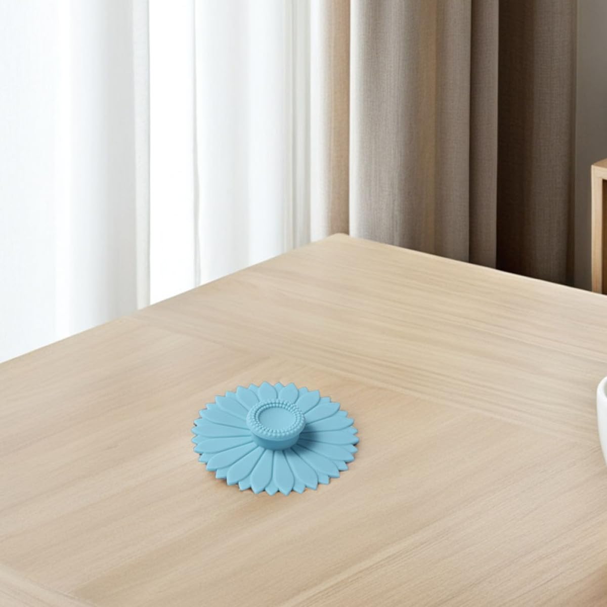 HOMSFOU Coperchi in Silicone Resistente al Calore per Uso Quotidiano Facili da Pulire Set 12 a Forma di Girasole per Tazze da Caffè e Bicchieri in Ceramica