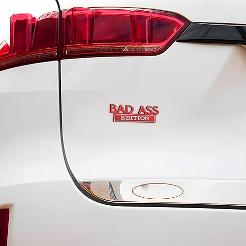 Miniatura 4 de Emblema de la edición Bad Ass para coche, calcomanía de guardabarros 3D con adhesivo 3M, accesorios para automóvil para la parrilla delantera del
