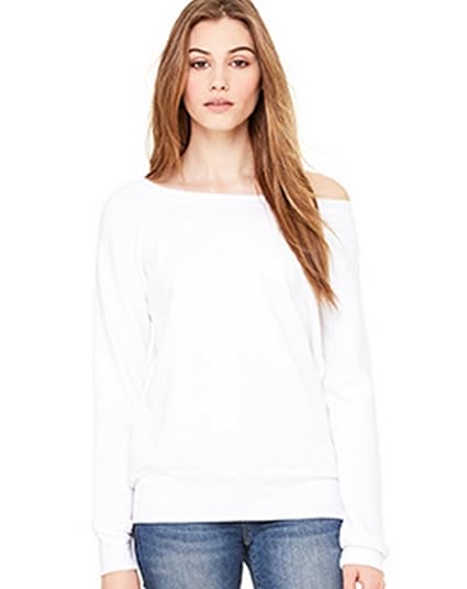 Wide neck slouchy sweatshirt Clearance