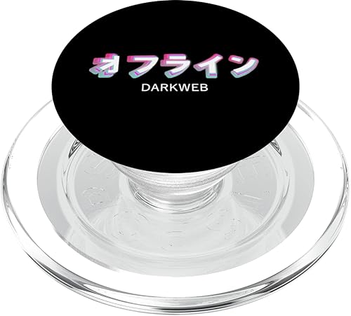 DARKWEB Japanese Aesthetic Synthwave Vaporwave PopSockets PopGrip for MagSafe