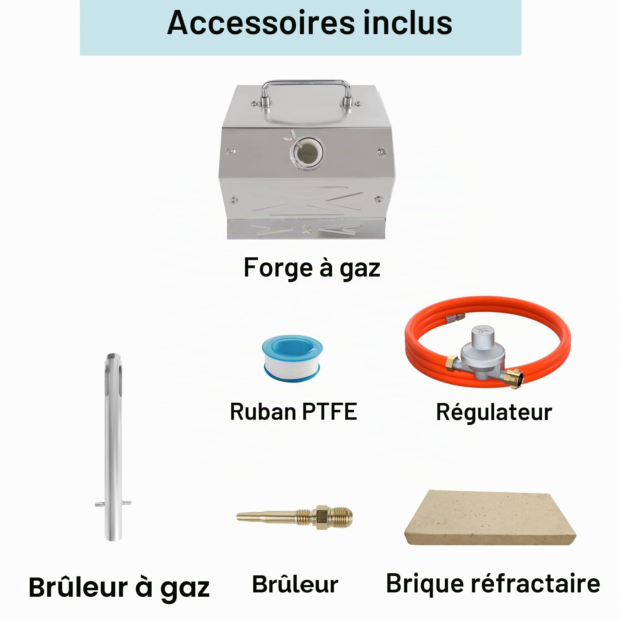 NY150 Kit de four de forge au propane, brûleur unique, en acier inoxydable, four de fusion portable, artiste, loisirs, couteaux, construction d'outils, maréchal-ferronnage, forgeron