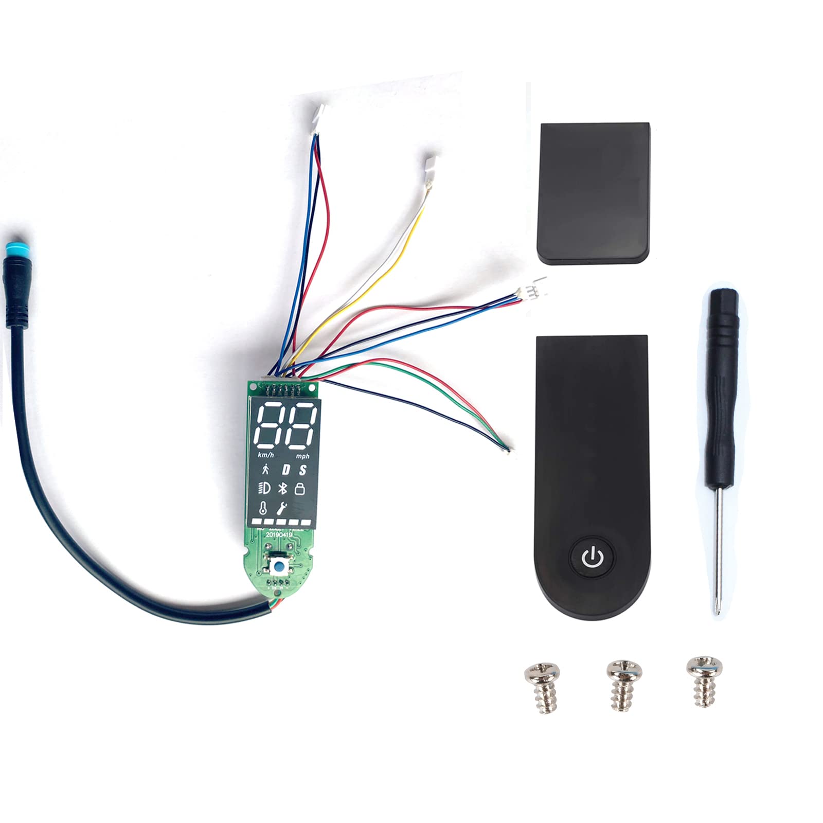LEFELWEL V2.0 Upgrade 1S Scooter Dashboard Zubehör mit Bluetooth-Leiterplatte ,Steuerplatine Kompatibel für Xiaomi Electric Scooter M365 Pro 2 and (Deutsche Version)