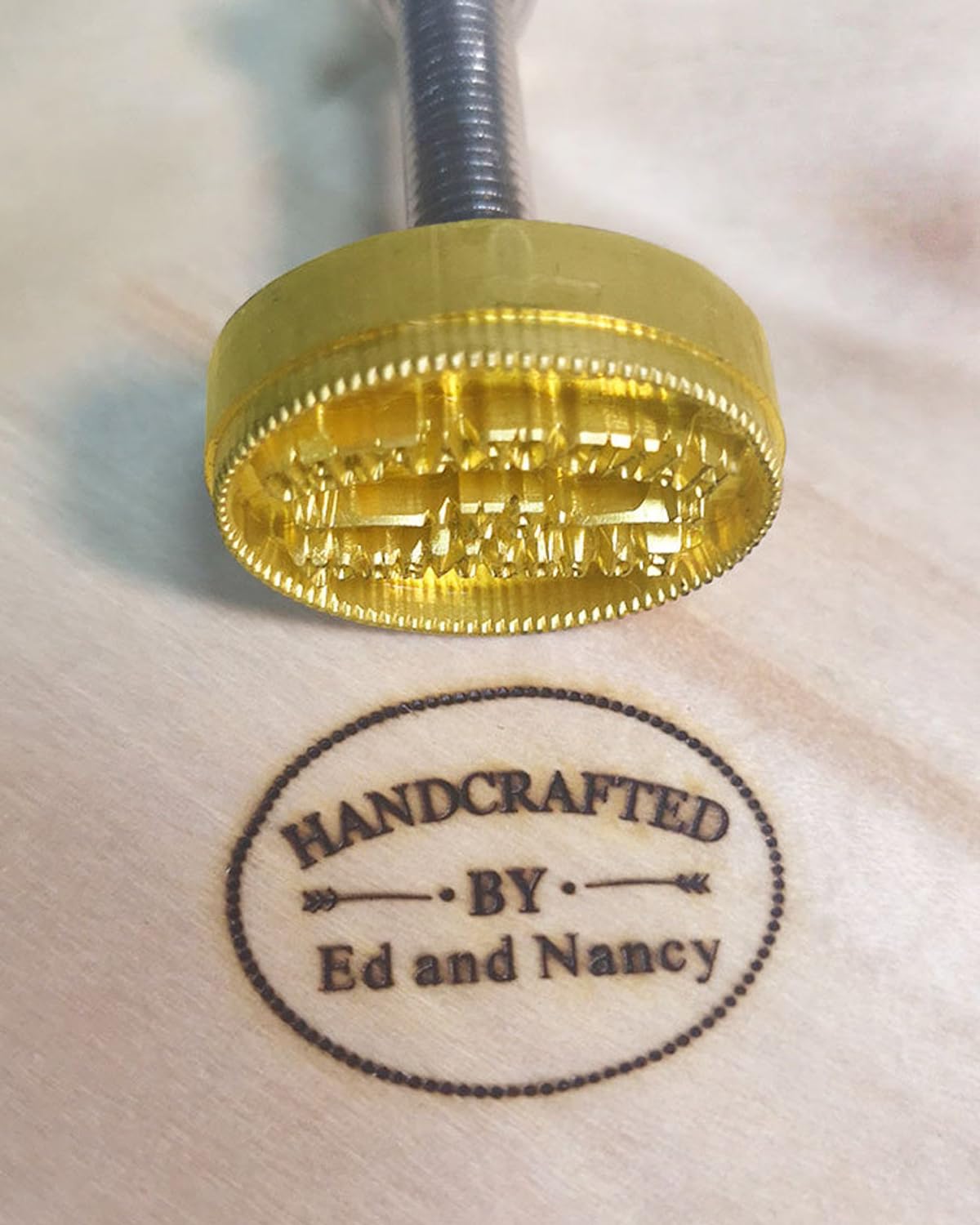 Branding Iron for Wood Personalized Metal Burning Stamp Handcrafted by Design (1inch/2.54cm)