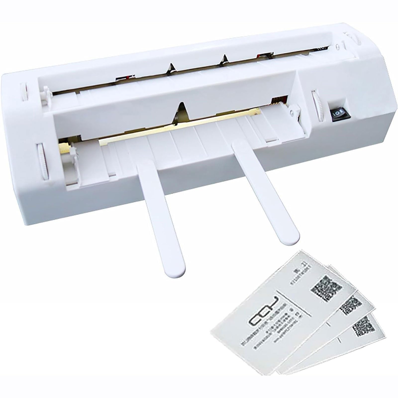 Tagliatrice automatica del biglietto da visita, taglierina elettrica della carta di nome, spessore regolabile 100-280g della carta tagliata