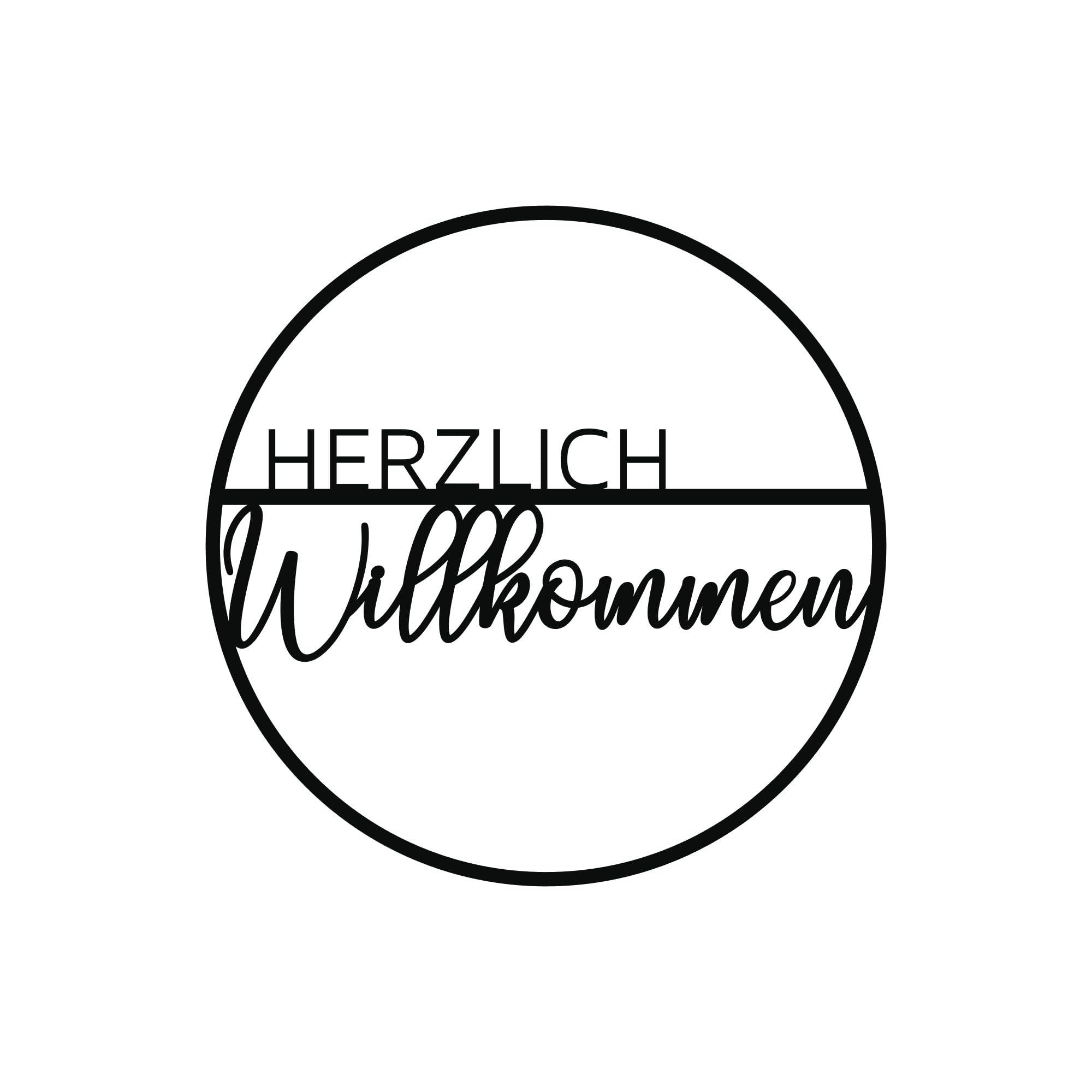 Herzlich Willkommen Türkranz (Herzlich Willkommen II, 37 cm)