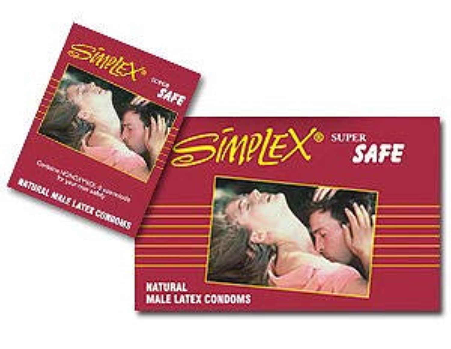 SimplexSuper Safe Lubricated Natural Male Latex Condom - Pack of 3