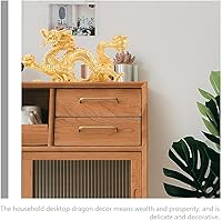 Vista 5 de Zerodeko Estatua de dragón Fengshui, año de 2024, figura de dragón del zodiaco chino, estatua de dragón auspicioso chino, decoración de año nuevo