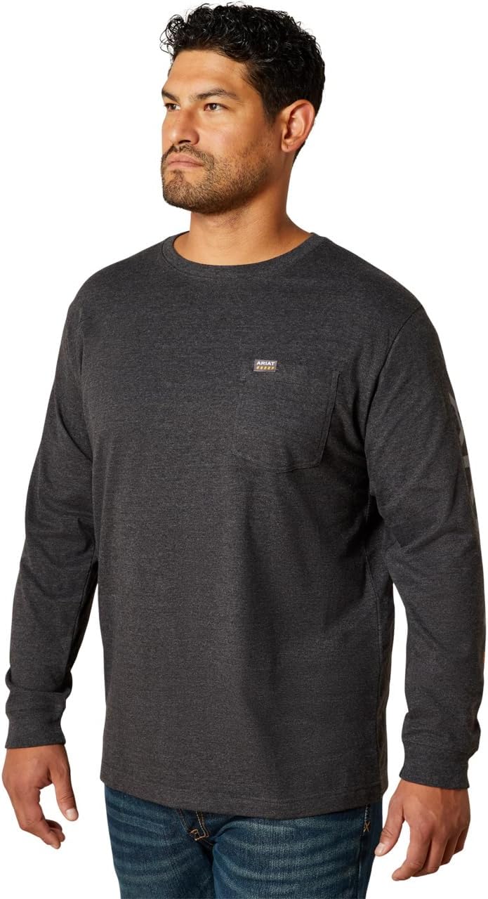 Ariat Men's Rebar Cotton Strong Standard Logo Pocket T-Shirt