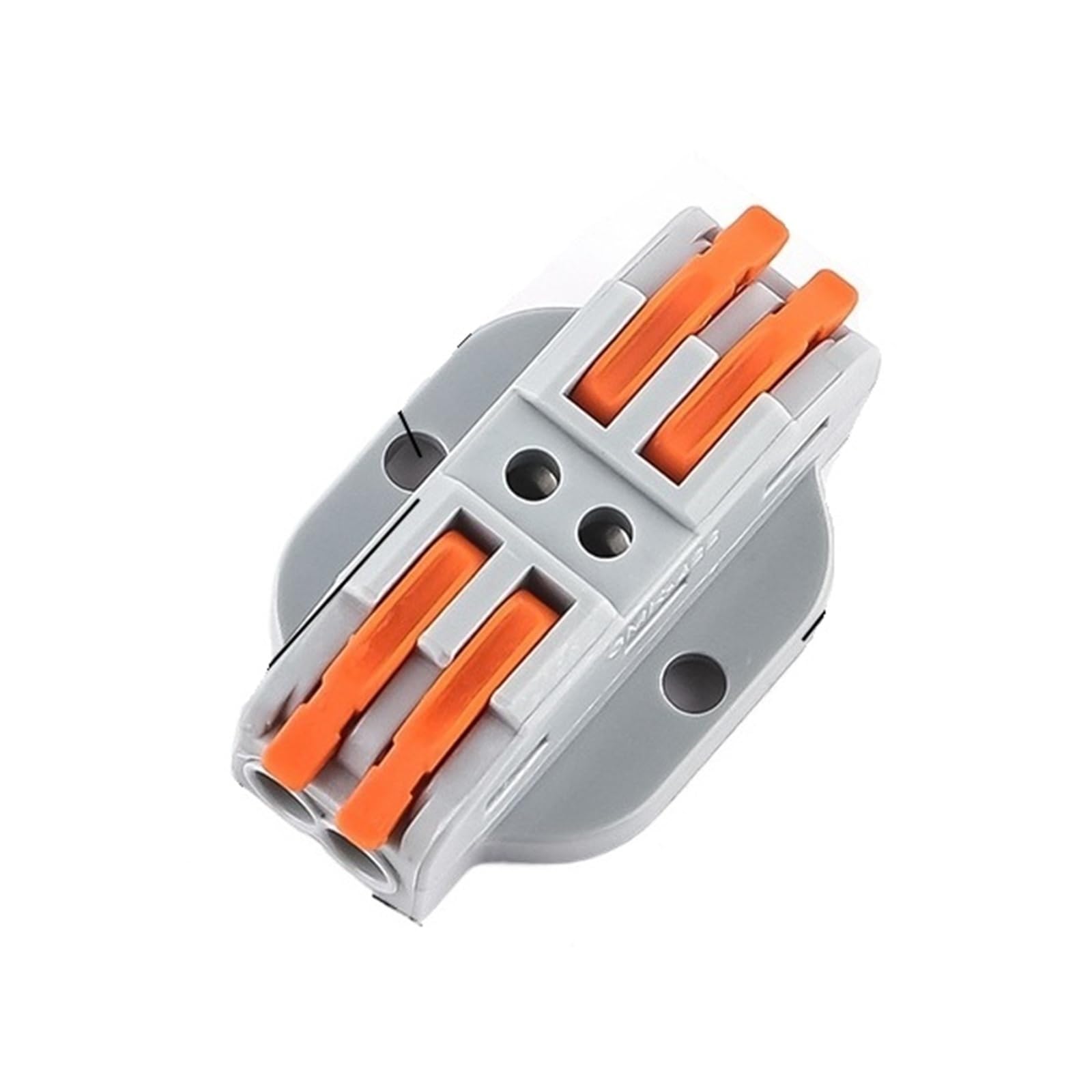 Confezione da 10 connettori a leva CMK42C Fix 2/3/5P Quick Compact Wire Cablaggio Cavo Elettrico Terminale a Vite(CMK422C)