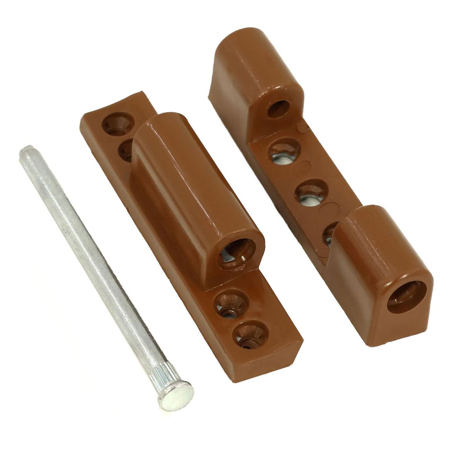 Badem10 Pvc Pimapen Pencere Menteşesi Metal 75 mm Açık Kahverengi