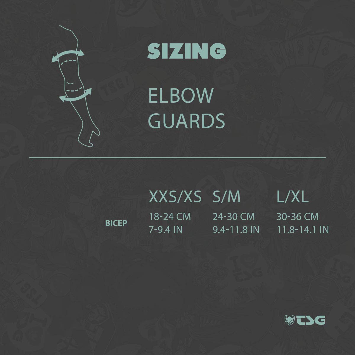 TSG Erwachsene Schützer Elbow-Sleeve Dermis A, Black