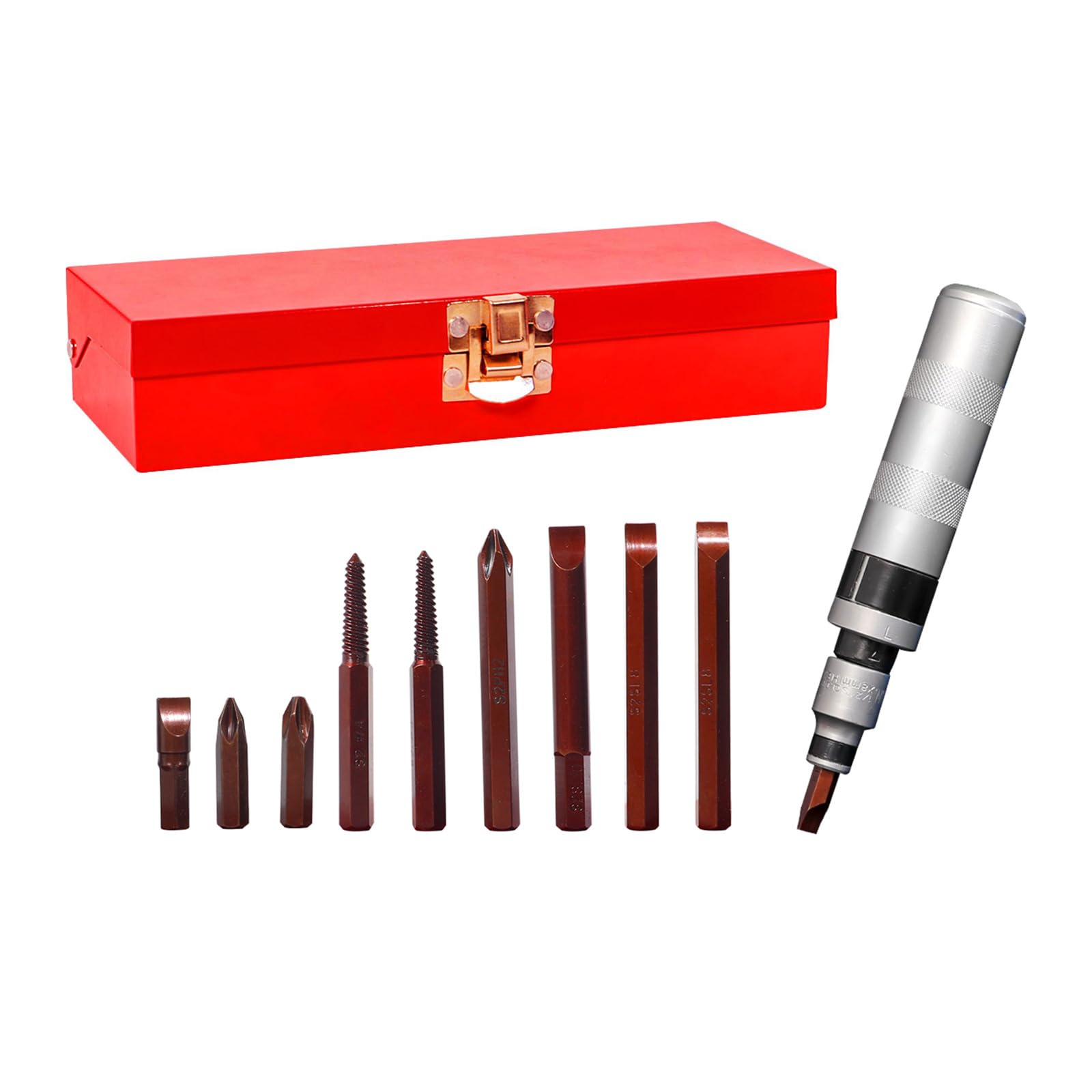 swynrf 14Pcs Power Nut Driver Drill Bits Tool Set Wrench Screw 1/4'' Driver Hexagon 6Pcs 1/4inch Hexagon Shank Drill Bits H