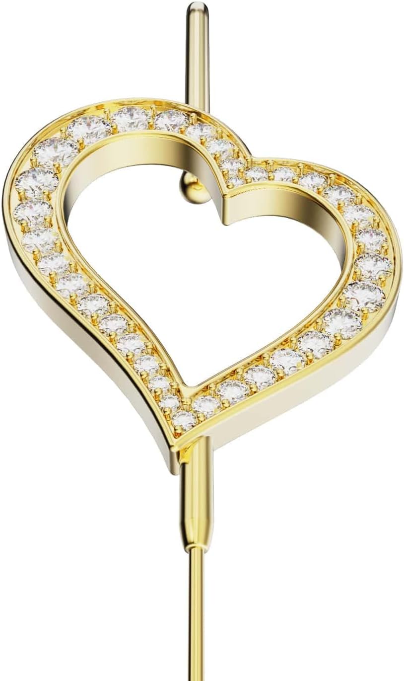 Pure Heart Helix Hook Earrings – Adjustable, Hypoallergenic, Unisex Ear Cuff Style