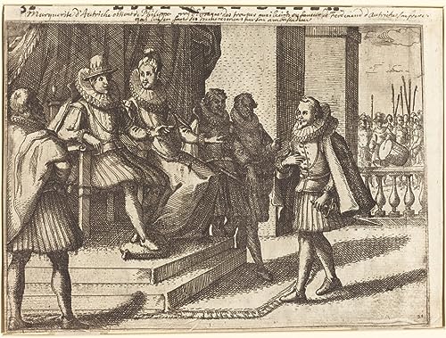 Tableau Jacques Callot le roi et la reine impression d'art vintage haut de gamme 60x90cm