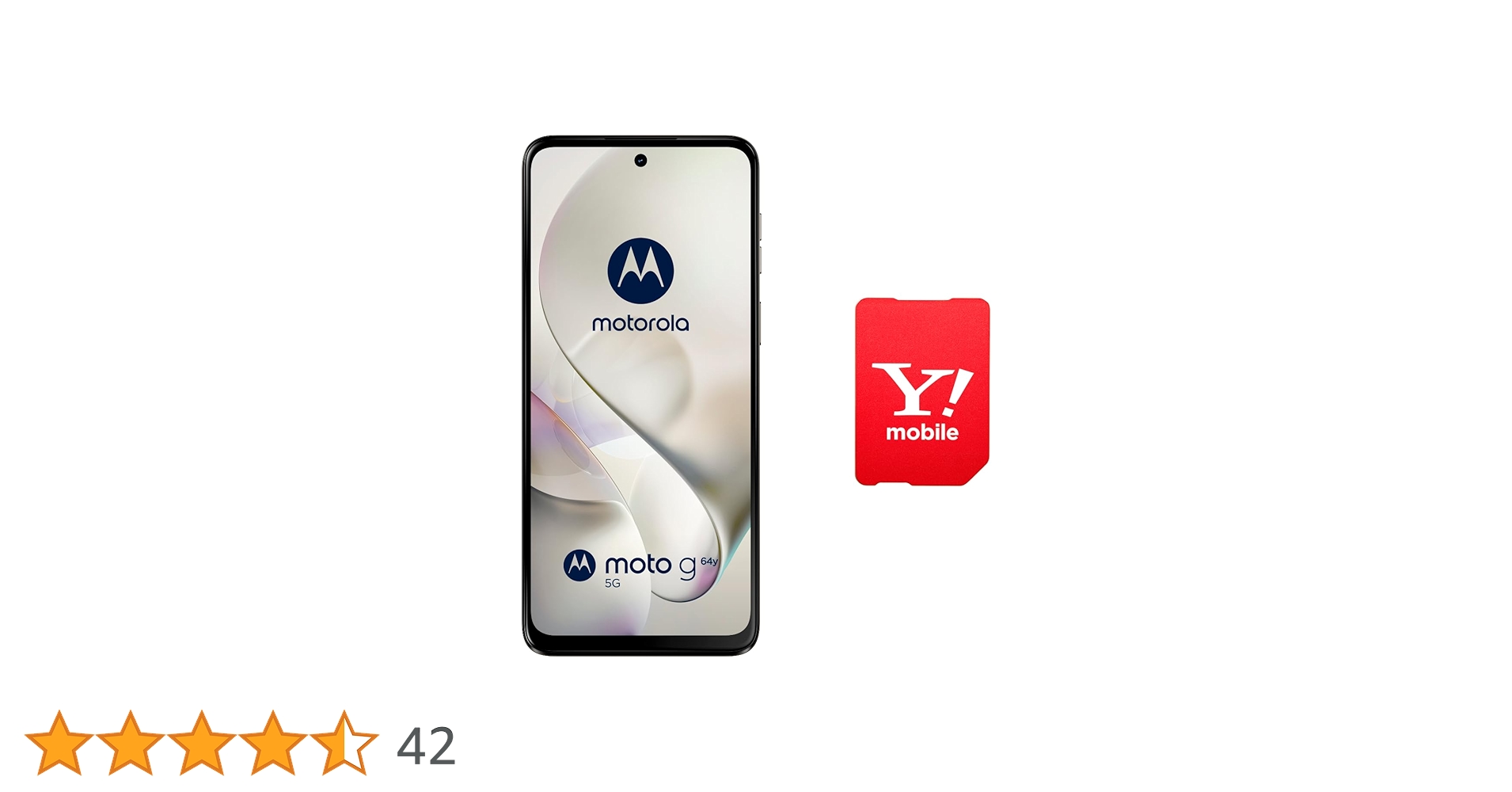 Amazon | 【本体一括購入】Y!mobile moto g64y 5G バニラクリーム