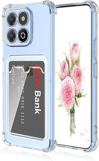 Generic Honor X7c Slim Fit Protective Case with Card Holder, Clear