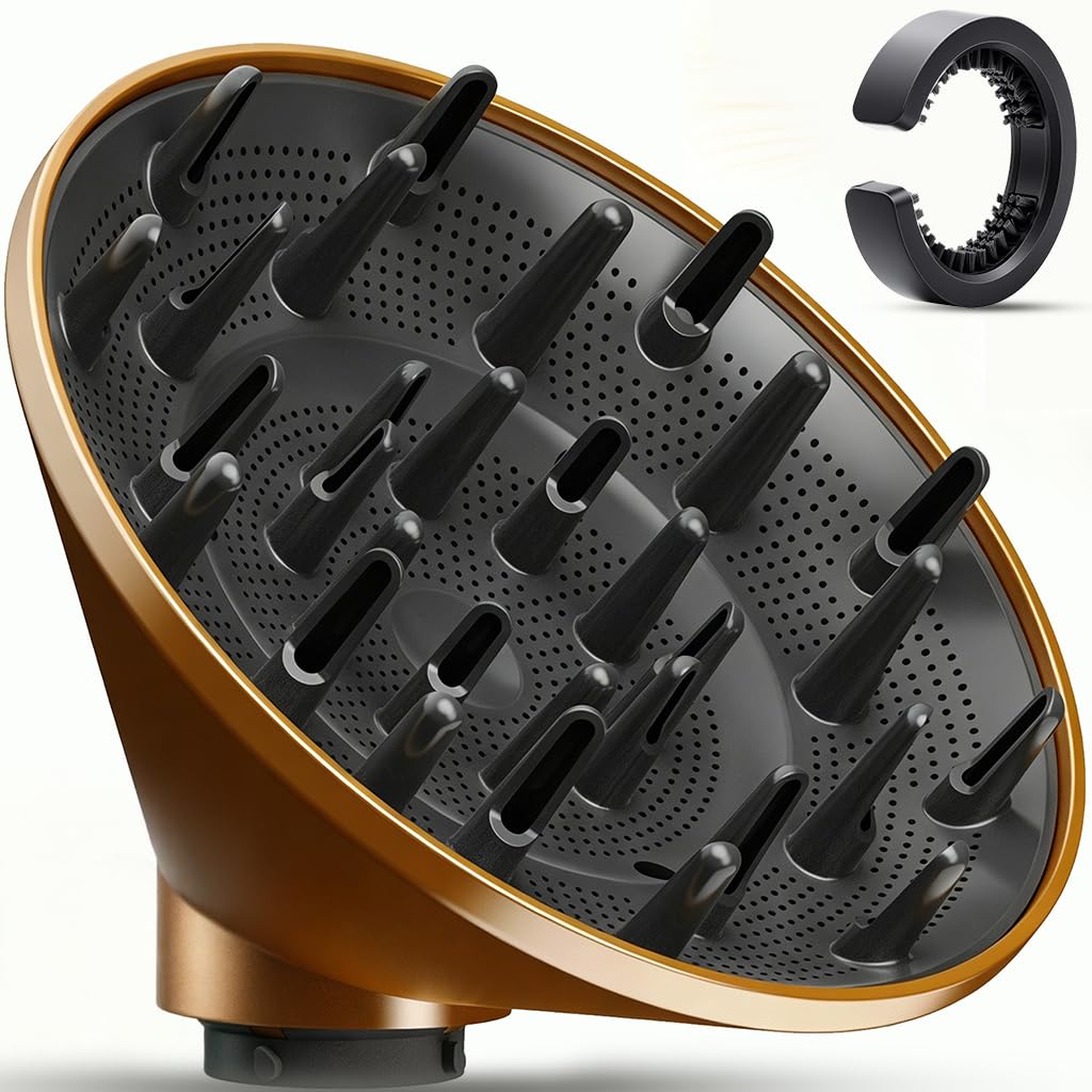 Difusor grande de 6.7 pulgadas para Airwrap i.d. Styler, HS01 HS05 HS08, secado rápido, rizos y volumen sin encrespamiento, para cabello grueso/rizado, seguro para el calor, accesorio difusor de pelo