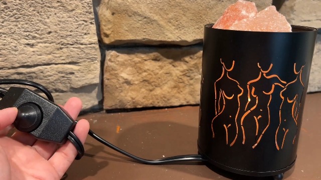 Image of Shineled Himalayan Salt Lamp, Natural Crystal Salt Rock Lamp, Body Art Salt Lamp, Wired Dimmable Salt Crystal Lamp, for Meditation, Home Decor & Gifts
