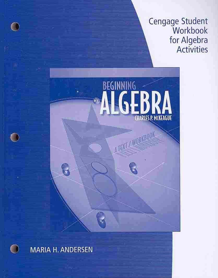 Student Workbook for Beginning Algebra: A Text/Workbook, 8th
