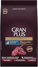 Gran Plus Gourmet - Ração para Gatos Adultos Castrados Ovelha e Arroz 10,1kg