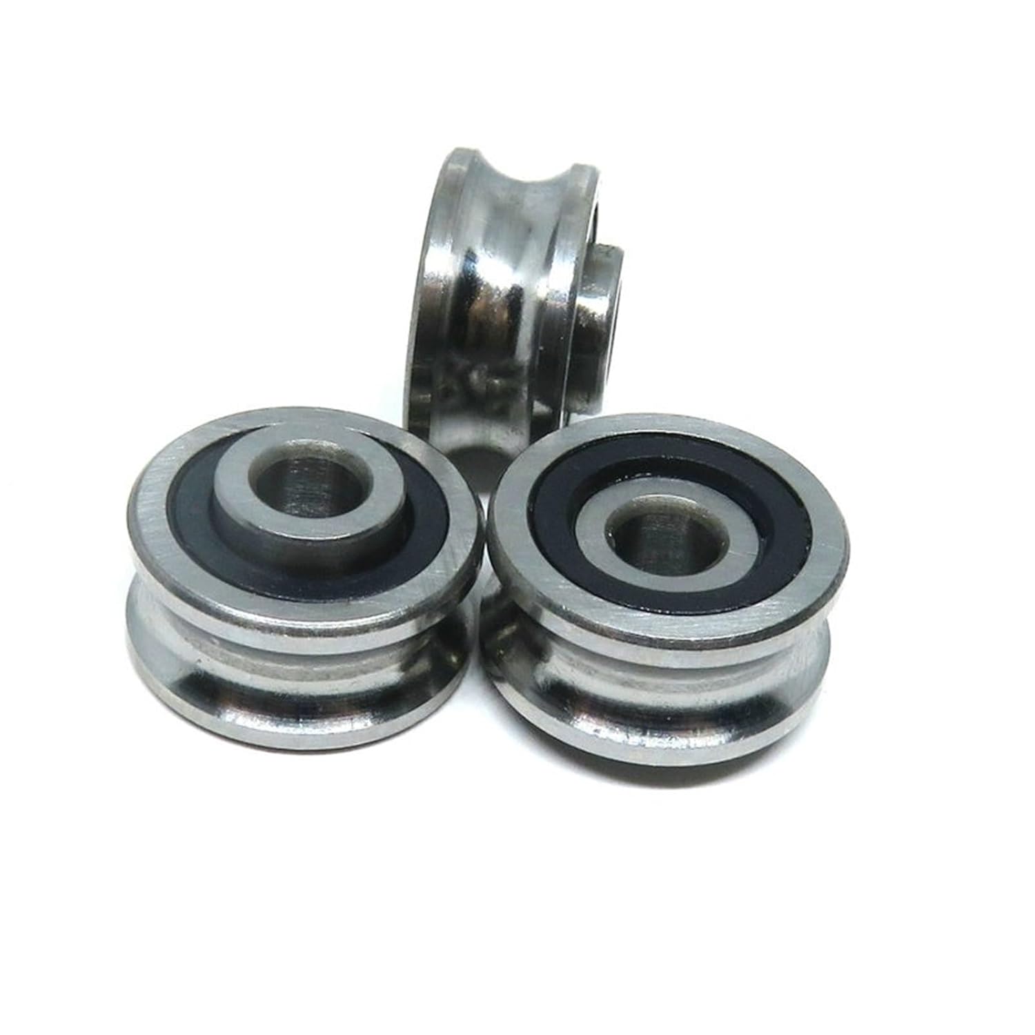 1Pcs 5x17x8 SG15 Double U Groove Ball Bearings 5 * 17 * 8 CO2 Laser Engraving Cutting Machine Guide Bearing